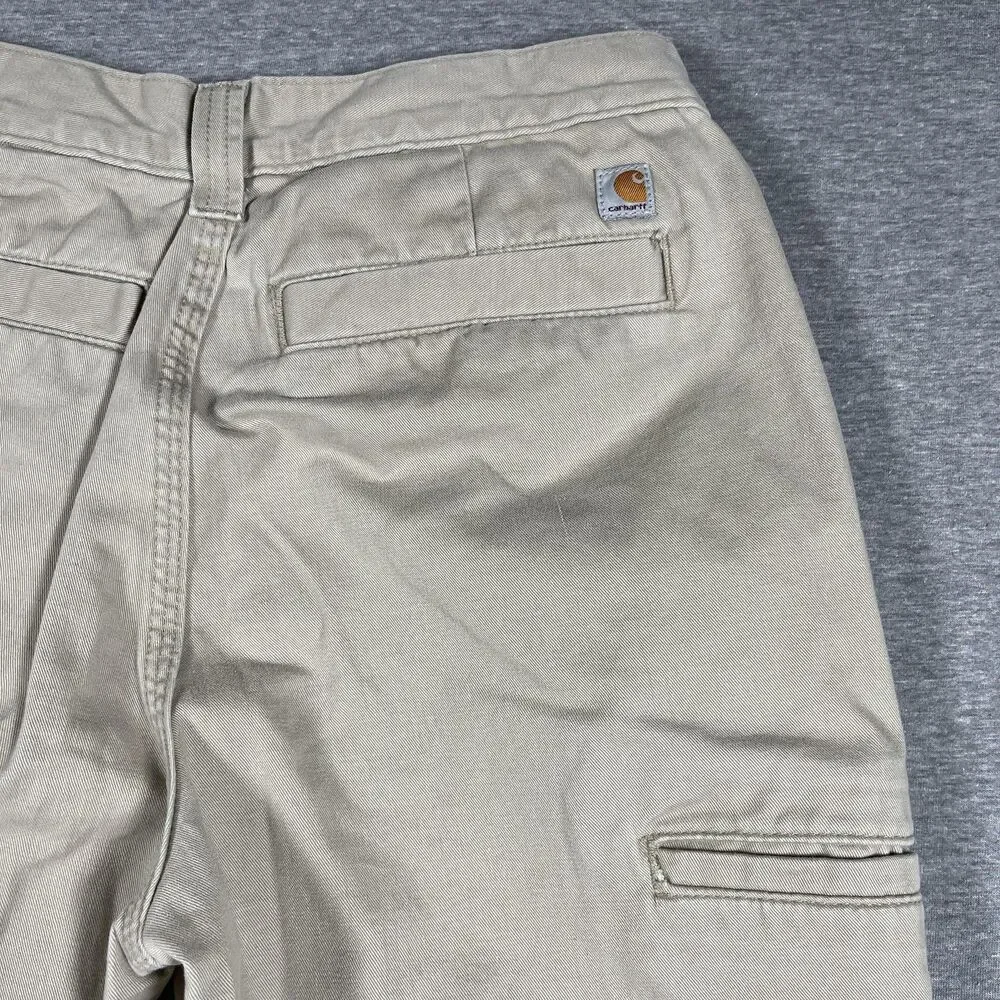 Carhartt Carpenter Pants Mens 30x32 (27x30) Beige Cotton Straight Workwear